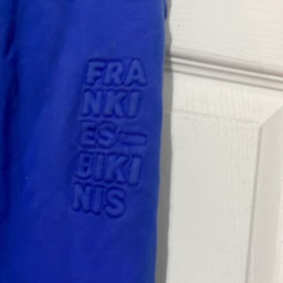 Frankie’s Bikinis Frank Oversized Sweatpants Pacific Blue Size Medium - Picture 6 of 12